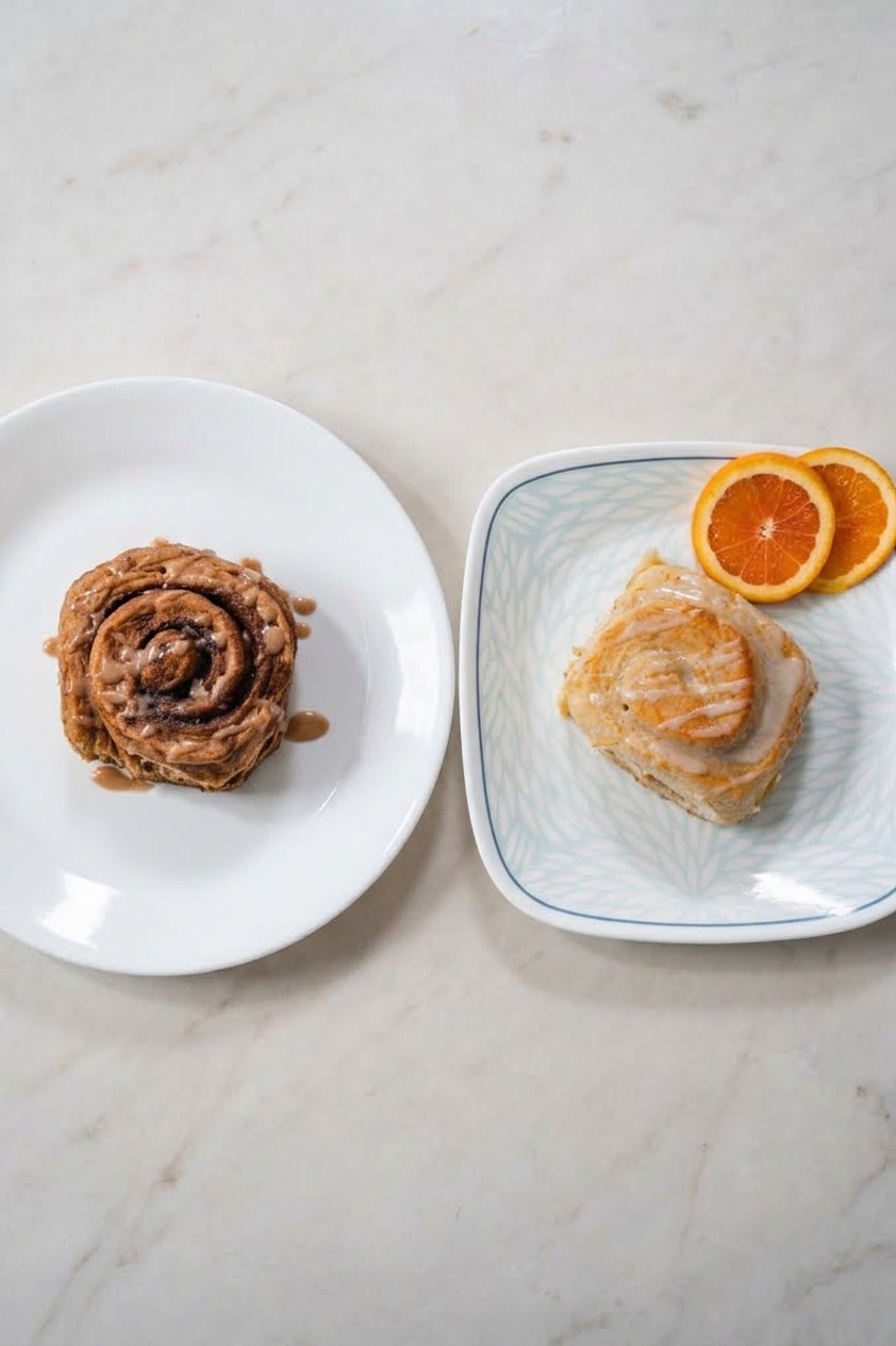 Orange Cardamom and Chai Cinnamon Rolls