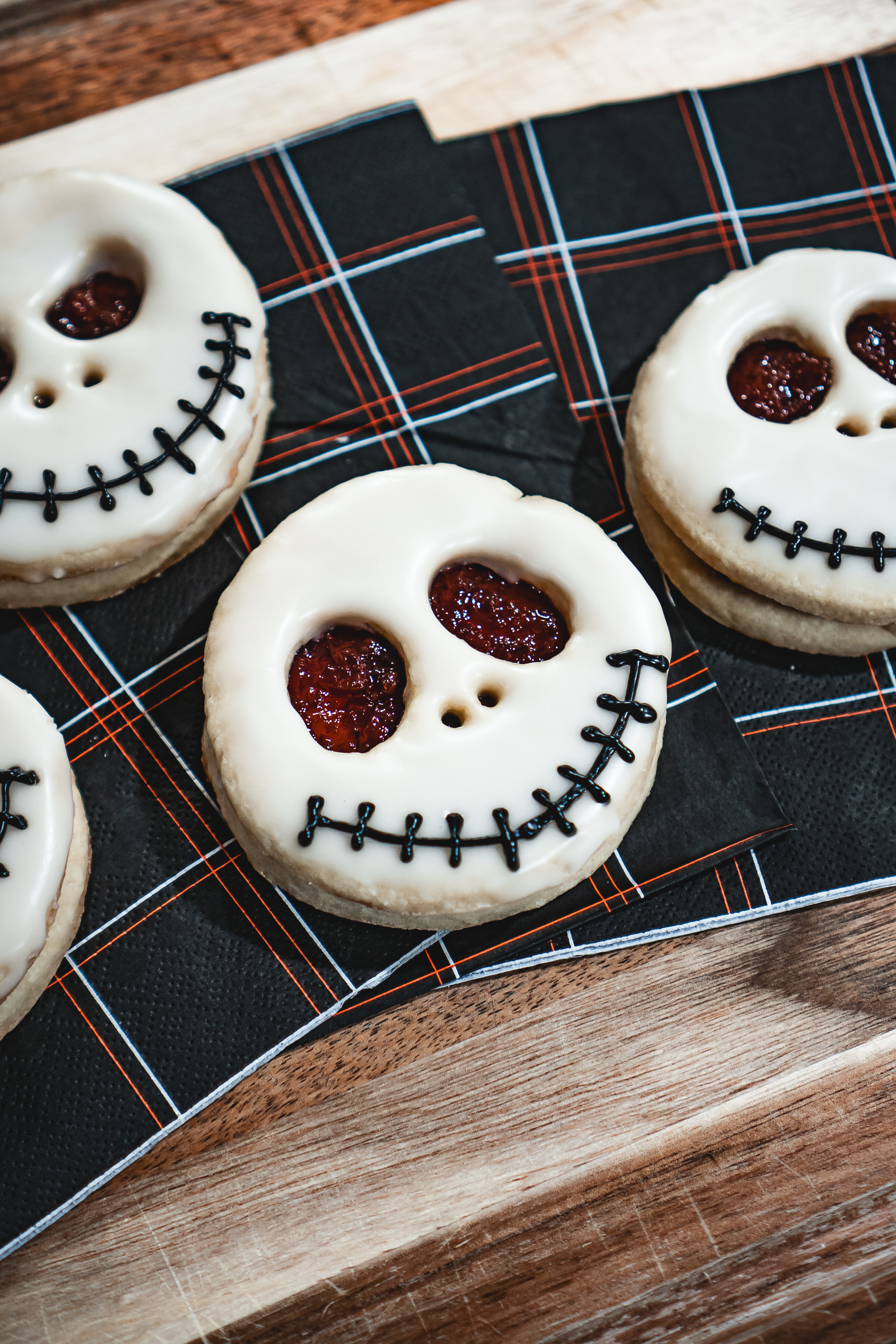 Jack Skellington Shortbread Cookie